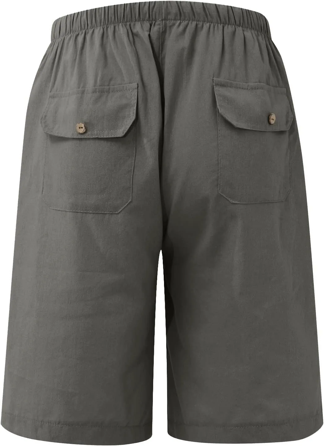 Running Shorts for Men Cotton Linen Shorts Drawstring Elastic Waist Shorts with Pockets Comfy Basketball Shorts
