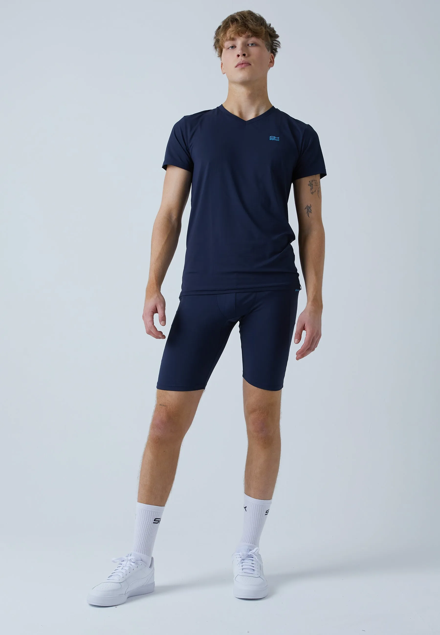 Short Tights / Cycling Shorts, navy blue
