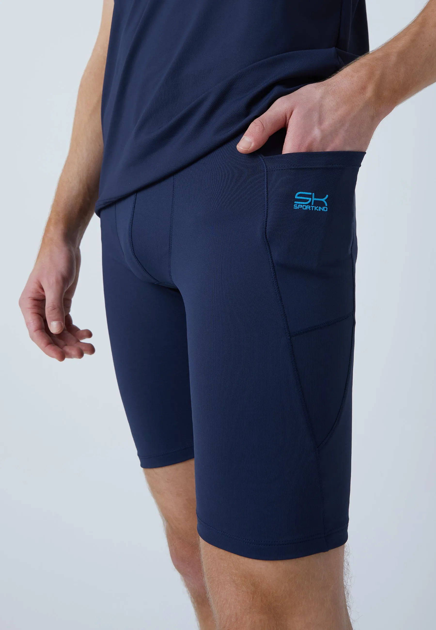 Short Tights / Cycling Shorts, navy blue