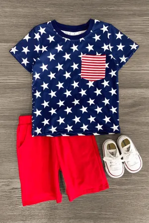 Stars & Stripes Pocket Short Set