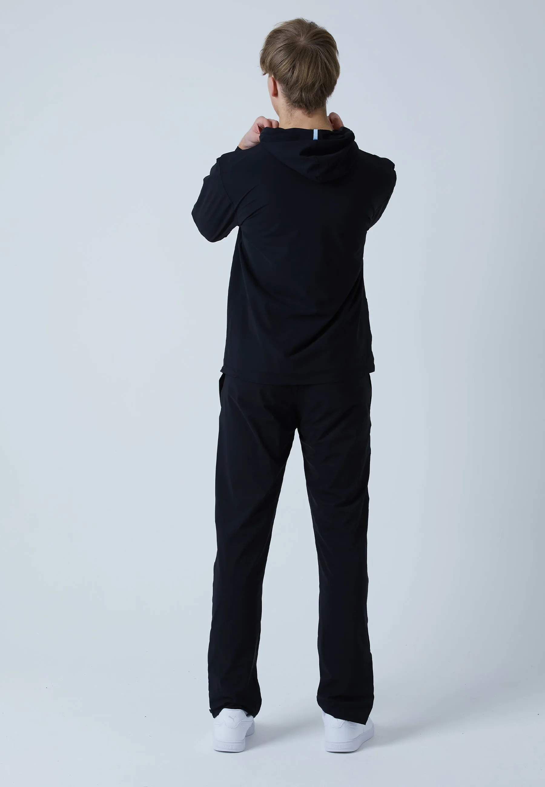 Tennis Woven Tracksuit Pants, black