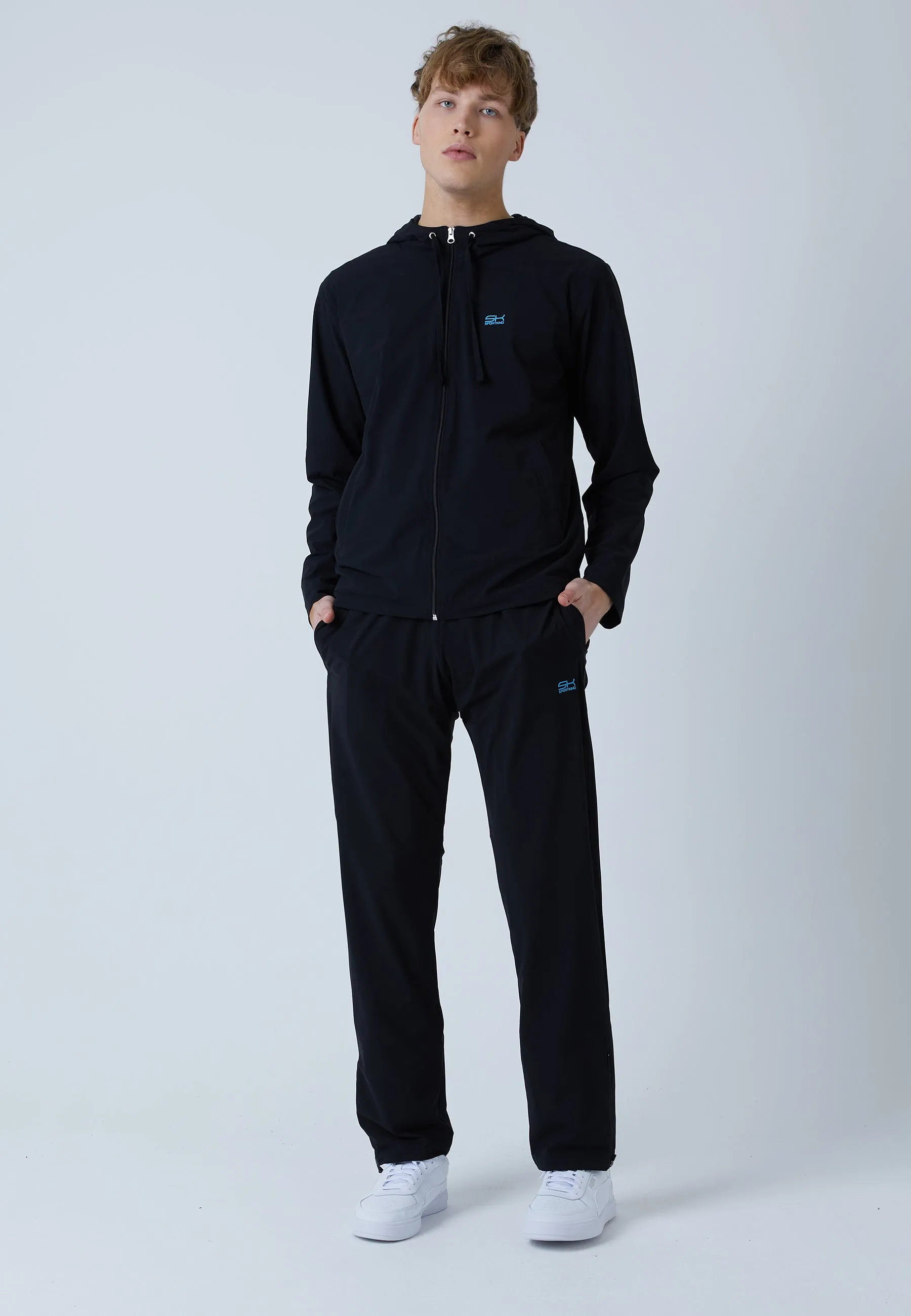 Tennis Woven Tracksuit Pants, black