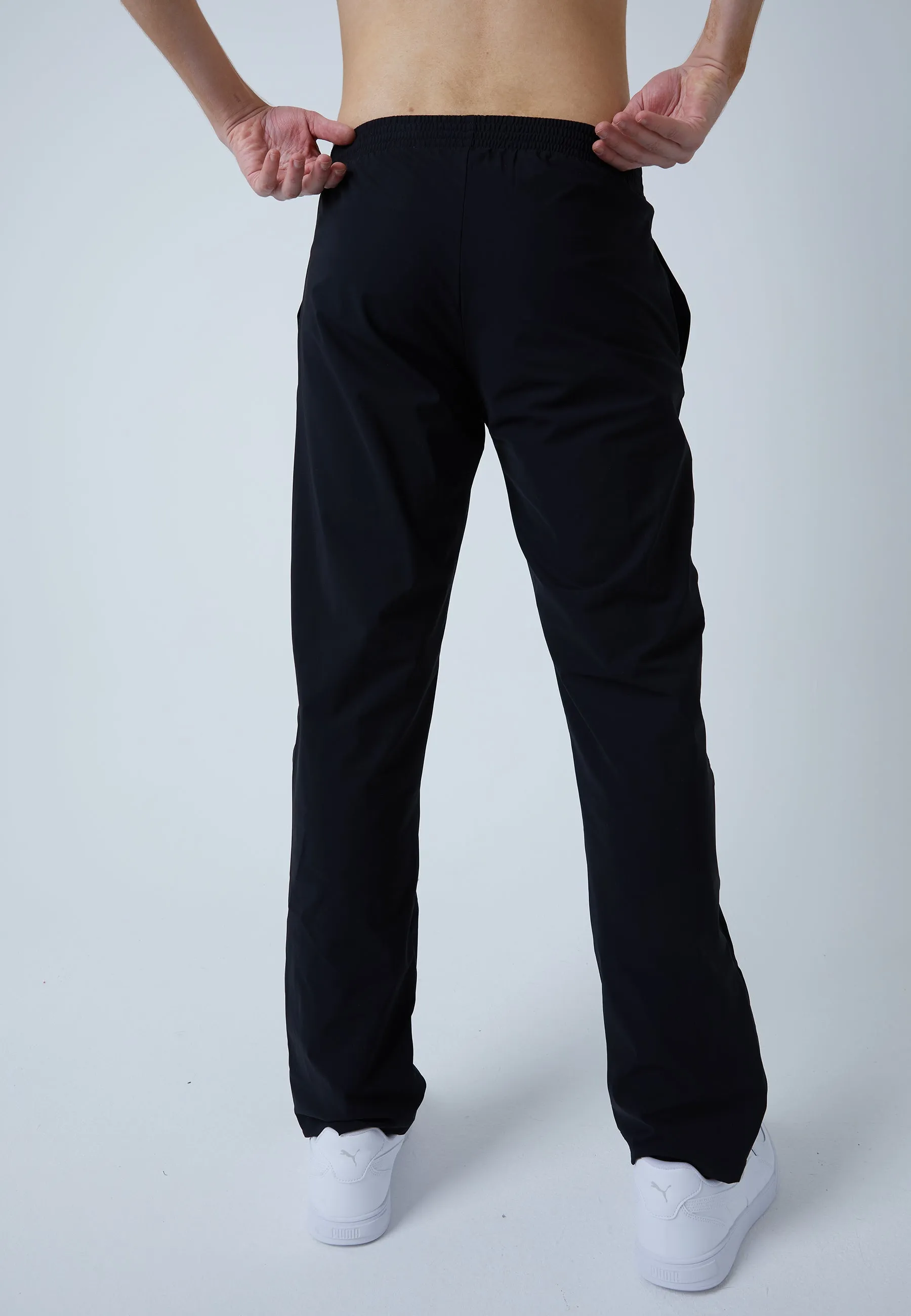 Tennis Woven Tracksuit Pants, black