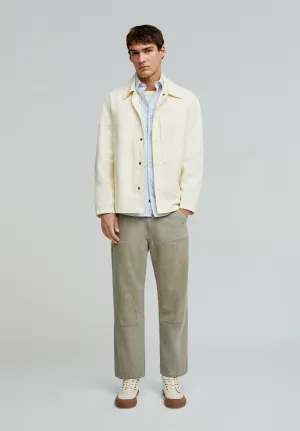 TROUSERS WITH CORDUROY DETAIL