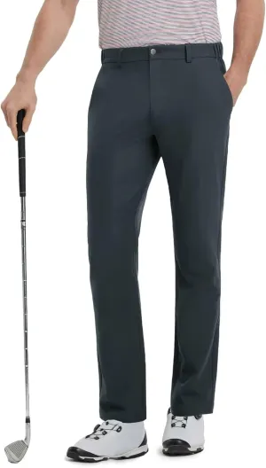 VEBOON Mens Golf Pants Stretch 30"/32"/34" Water-Resistant Lightweight Stretch Casual Flat Front Dress Pants with 5 Pockets