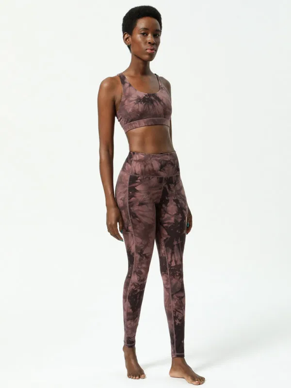 Women's Graphite Pink Activewear Sports Leggings