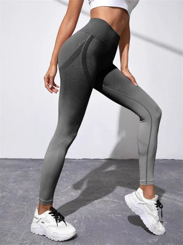 Women's Seamless High Waist Gradient Colour Activewear Leggings